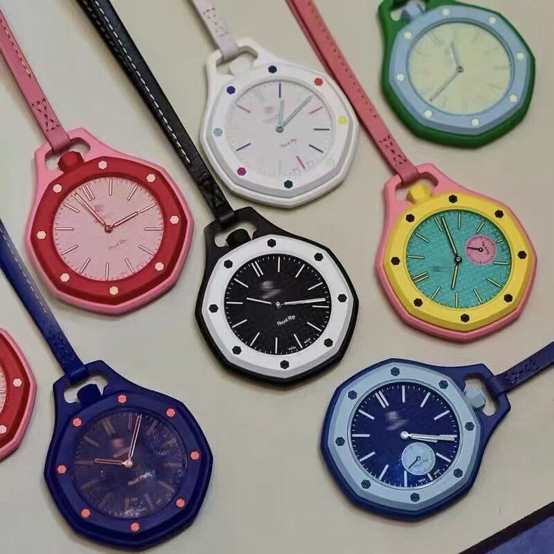 Wholesale Swatch X Ap Royal Oak Spoof Pocket Watch Pendant Keychain Trendy Decoration Men's Gift Wholesale Swatch X Ap Royal Oak Spoof Pocket Watch Pendant Keychain Trendy Decoration Men's Gift
