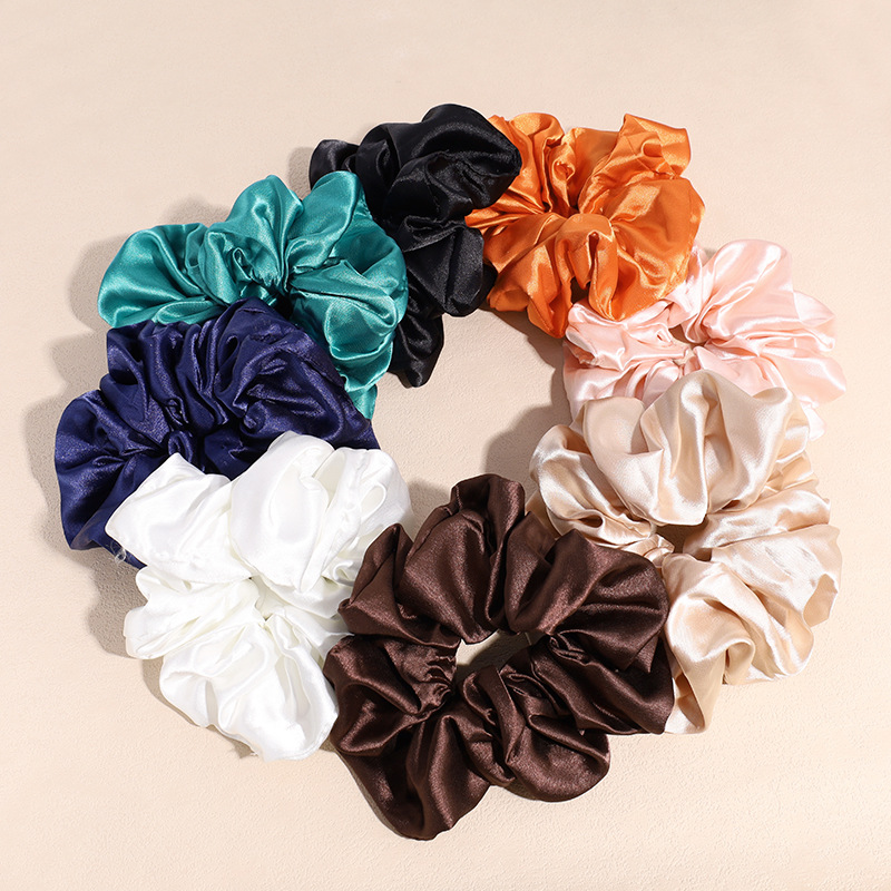 Fashion Solid Color Cloth Handmade Hair Tie 1 Piece display picture 1