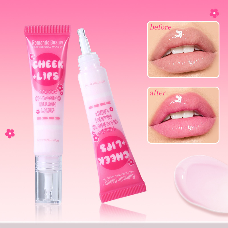El blush líquido transfronterizo es un blush polivalente, un blush mate, un blush de color natural duradero.