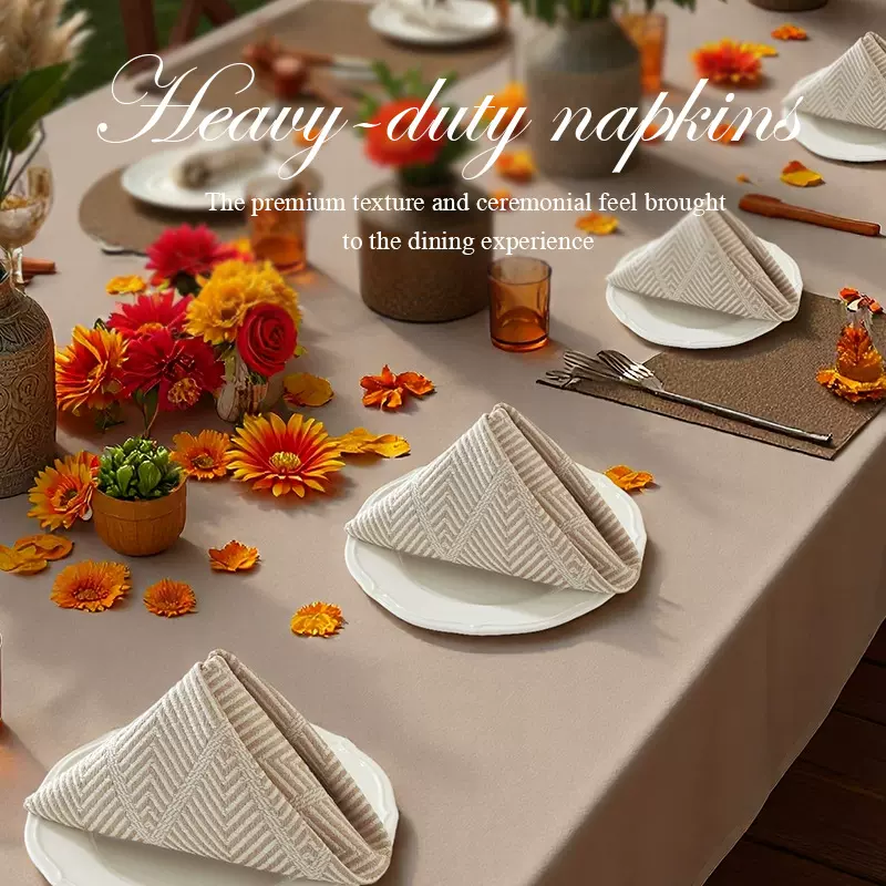 新款纯色西餐垫隔热防烫仿棉麻餐巾口布餐垫酒店折花餐巾布艺批发