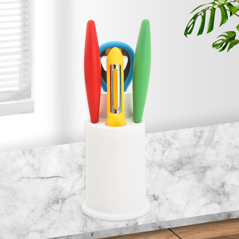 Cuchillo de frutas de acero inoxidable, cuchillo de frutas, abertura de botellas, cuchillo de cuchillo, conjunto de herramientas de cocina, conjunto de cinco piezas