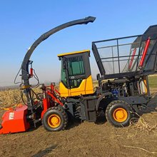 收获机秸秆回收机厂家批发 履带圆盘青储机小型牧草收割机 小麦玉