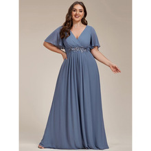 F 24704 Neck pleated solid color long dress �I���ް���ɫ�Lȹ