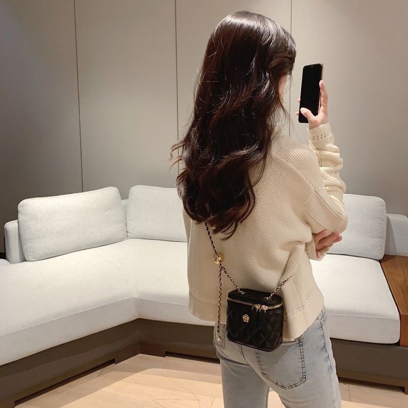 Secret Garden Camellia Lingge Chain Box Small 2024 Nieuwe One Shoulder Crossbody Bag Populair Dit Jaar_voghion.com