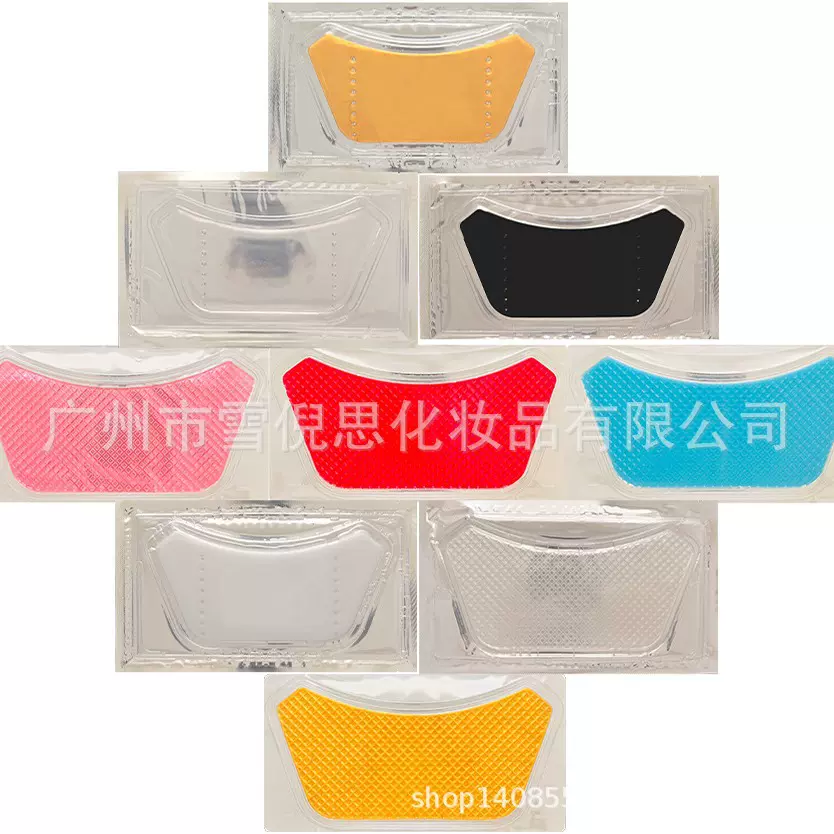 跨境外贸定制 果冻胶原蛋白美颈面膜 单片黄金填充补水滋润美颈膜