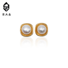 翠天晶 925 银 时尚埃及风菱形耳钉 时尚百搭 高端系列 小红书