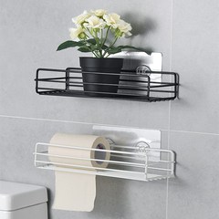 Bathroom toilet rack without punching toilet bathroom sink wall storage bath wall-mounted