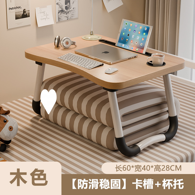 [60*40*28] 월넛 곡선 데스크탑 + 카드 슬롯 + 컵홀더