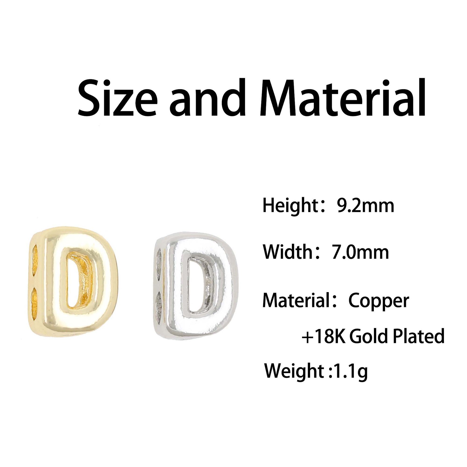 14g Weight Pendant Jewelry Making Type Charms, Bracelets, Necklace Classification 1 Piece Quantity Copper Material Letter, Word, Bubble Pattern All Seasons Season Women's Gender Polished Finish Classic Style Style 1 Piece Copper Letter Word Bubble Polished Charms Bracelets Necklace Pendant 5