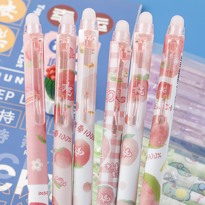 Presione el lápiz limpiable azul cristal 0.5 azul lápiz mágico limpiador pulsador lápiz neutro alto valor de la cara en el viento lápiz azul limpiable