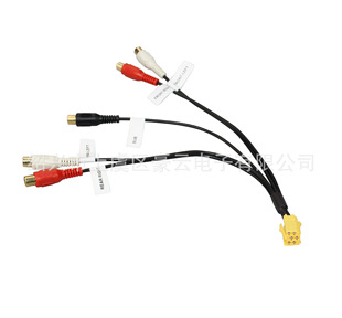Suitable for Becker Blaupunkt Volkswagen Audi CD player with RCA head and tail line modification line connection amplifier