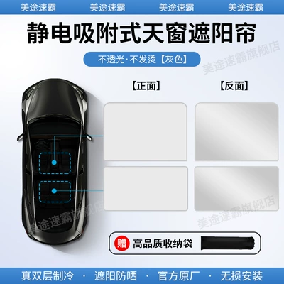 Sun Protection Heat Insulation Sunshade: Car curtains - seal-06-dm-i-silicone-electrostatic-adsorption-type-split-type-gray