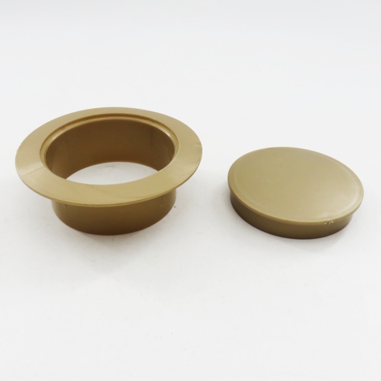 50金色装饰盖空调孔封堵盖板遮丑盖堵洞塑料盖洞管堵头墙洞堵盖护