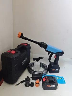 Washer Portable Household Powerful: High pressure car wash water gun - 563654-blue-15-cell-two-power-tool-box-deluxe-version-10m-water-pipes