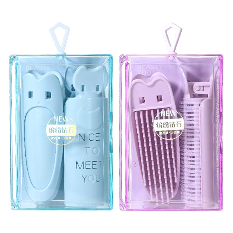 LMLTOP mullido pinza de pelo 2-piece set con peine rizador de pelo combinación traje SY133