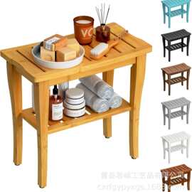 实木浴室凳浴缸边洗澡用品毛巾收纳架孕妇老人座凳淋浴凳垫脚凳