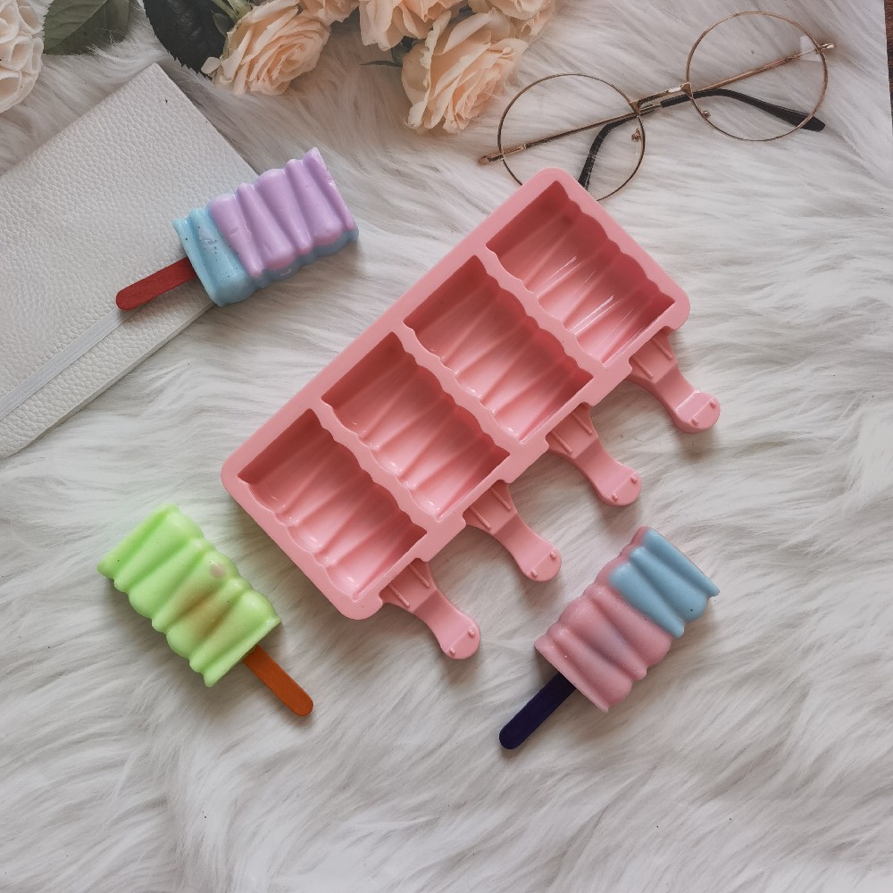 4 bloques de construcción 495 helado molde de silicona helado molde de helado helado molde de hielo para hacer suministros de fiesta de verano