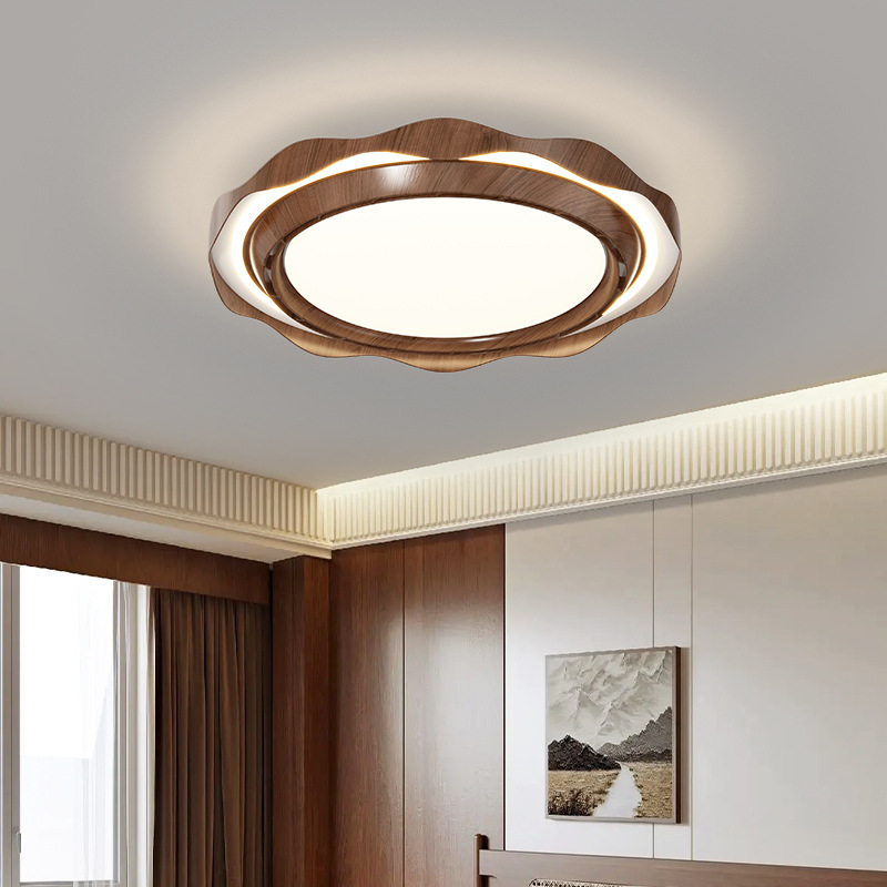 Luz de ventilador nueva lámpara de ventilador de techo de dormitorio silenciosa y cómoda sin hojas lámpara de techo de estudio de protección ocular de espectro completo