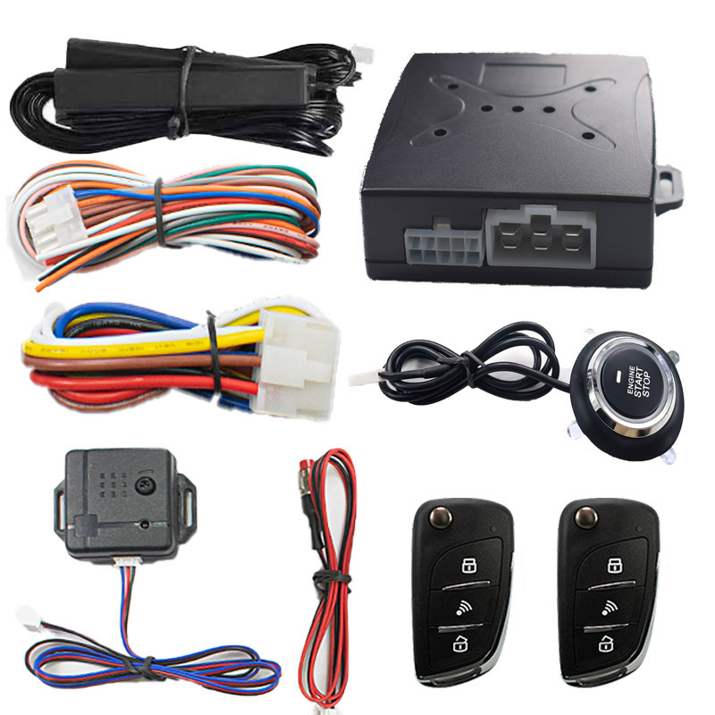 C8 Export Model: Universal 12V Universal One-Button Start + Car Alarm + Keyless Entry + Vibration Alarm
