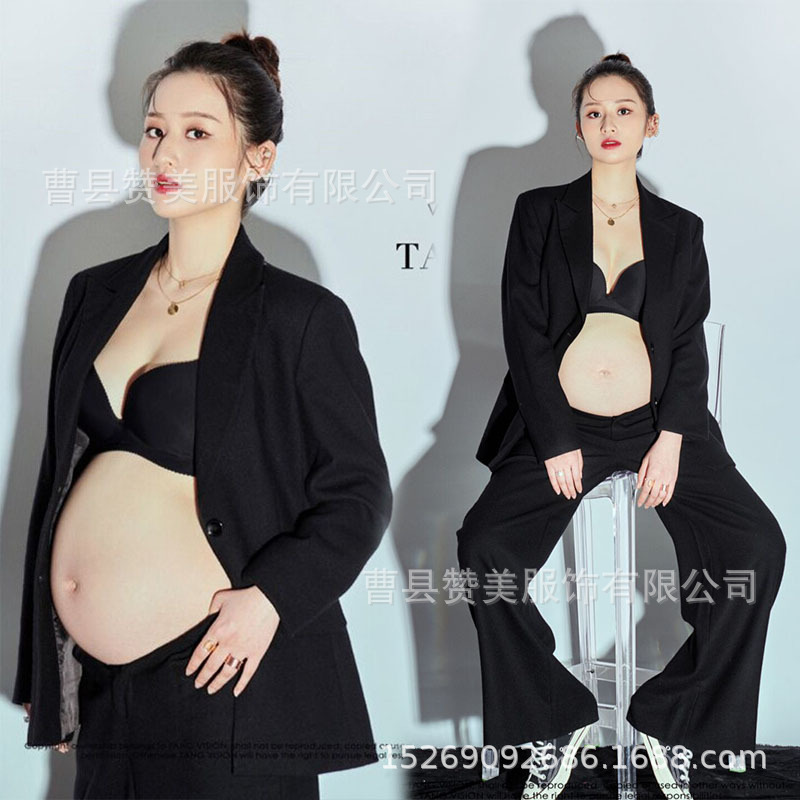妊婦の撮影の服装の新型の美しい風の妊婦の服装の芸術は服装を照らします。