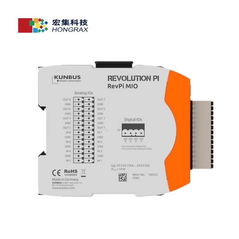 宏集KUNBUS工业树莓派MIO扩展模块 RevPi MIO（HJPR100323）