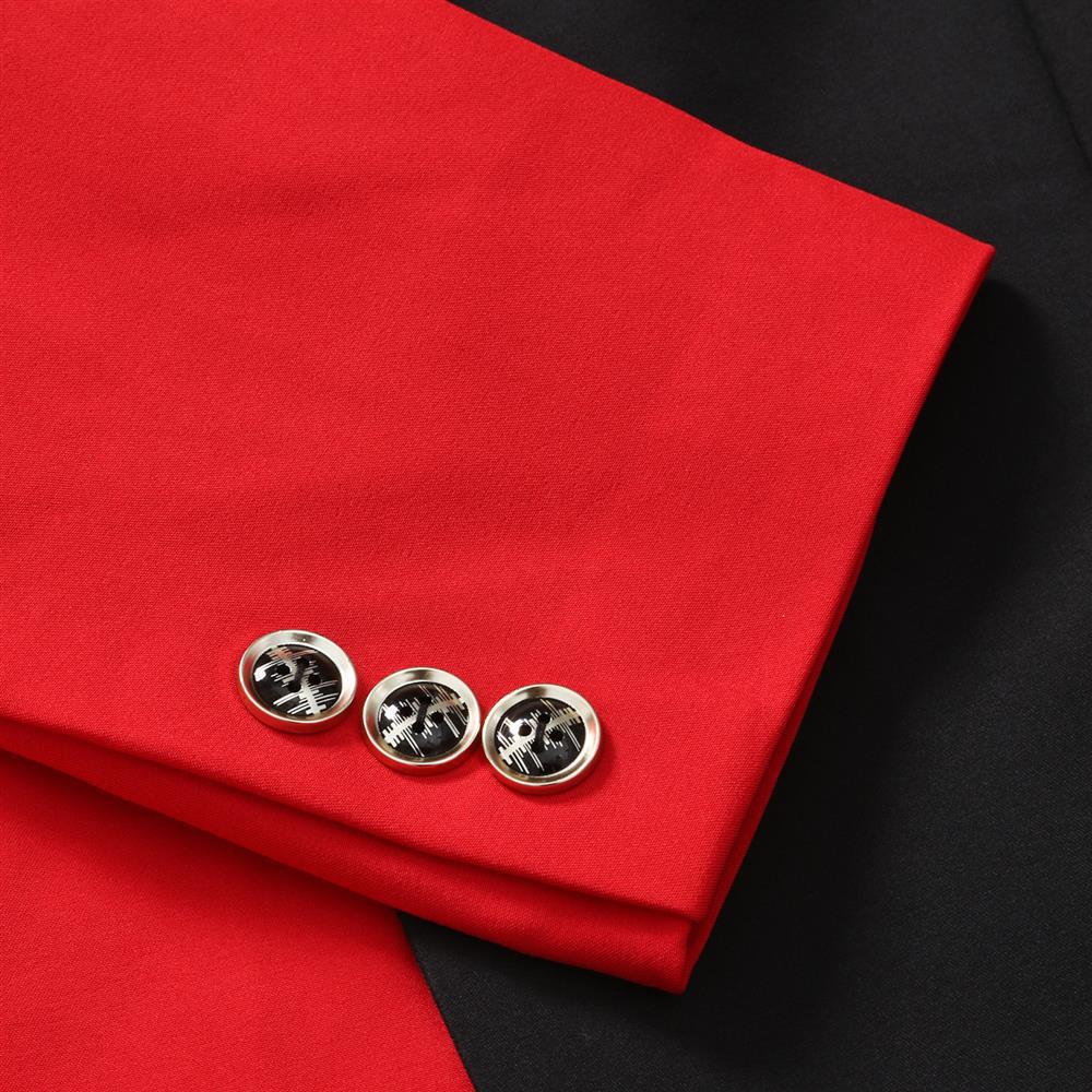 Herren Sakko Color-blocking Stil Für Frühling Und Herbst_voghion.com