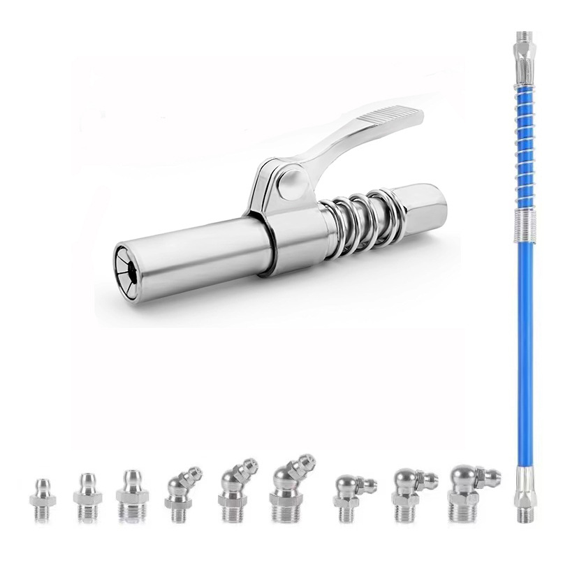 싱글 핸들 + 30cm 호스 + 오일 노즐 9개(M6, M8, M10)