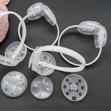 新款保暖耳罩无筋架塑料 耳罩骨架配件跨境布拉拉耳暧支架配件