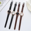 Retro fresh quartz dial, belt for leisure, universal swiss watch, Korean style, simple and elegant design