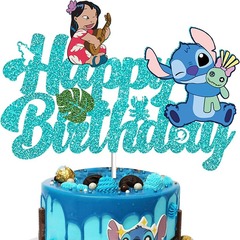 国境を越えたスポット誕生日スティッチカードソニックフラッシュパウダーhappy birthday誕生日フラッグ挿入