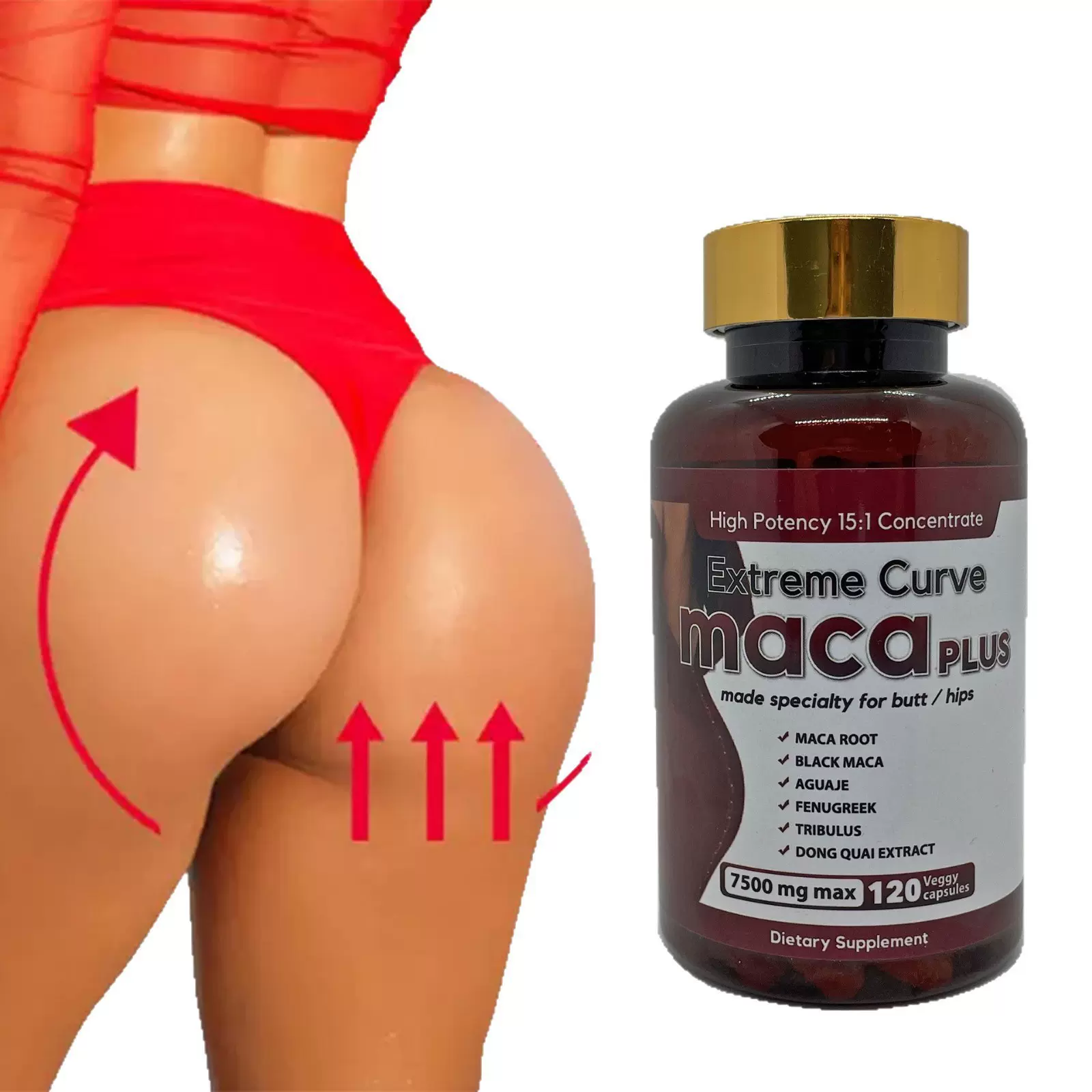 跨境畅销品 TK爆品 女性玛卡胶囊 Maca capsule现货120粒保健