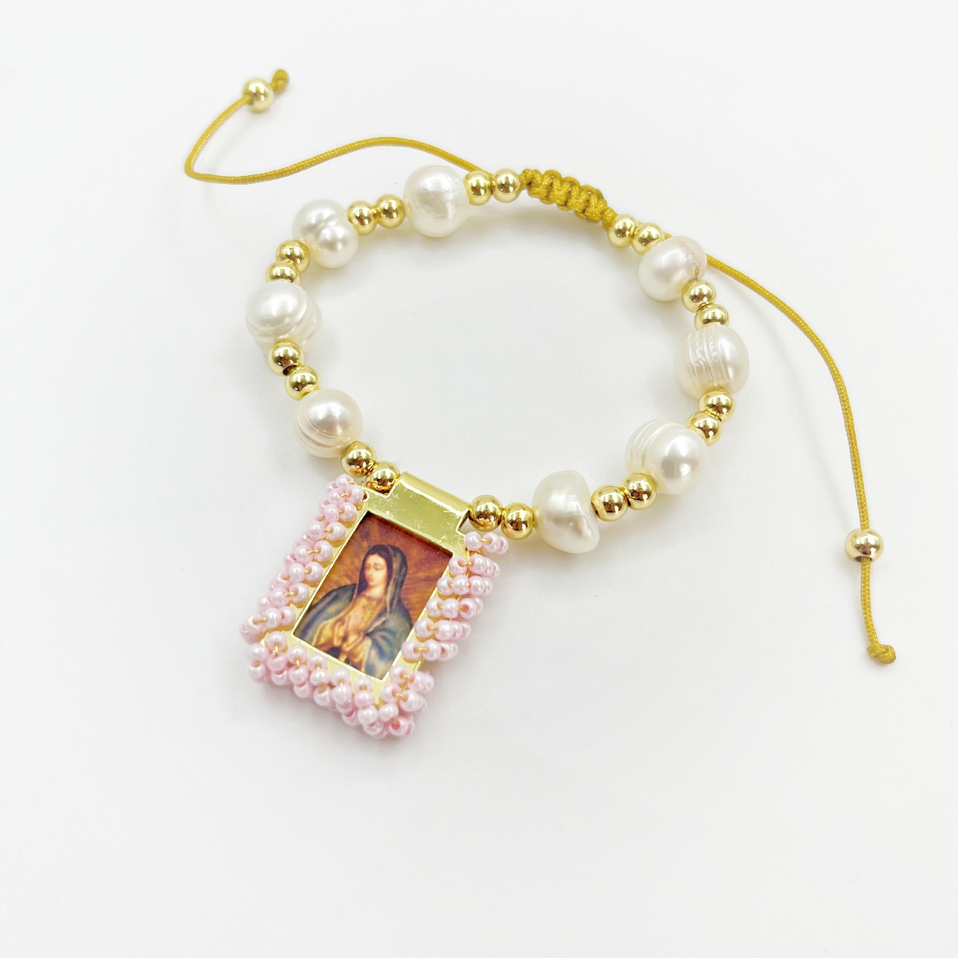 Holiday, Outdoor, Daily Occasion Freshwater Pearl Copper Portrait Square Bracelets
