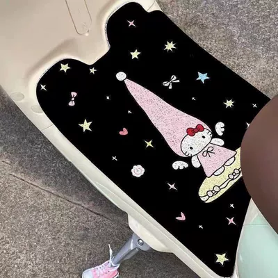 Wear-Resistant Wire Loop Mats for Electric, Avtomobil döşəmə paspasları - zx-kitty-foot-pad-08-3060-silk-circle-small-self-cutting