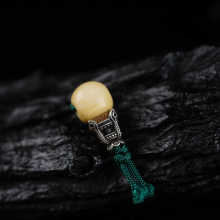 10mm猛犸牙藏式佛头三通项链手串佛珠念珠配饰饰品复古民族风配件