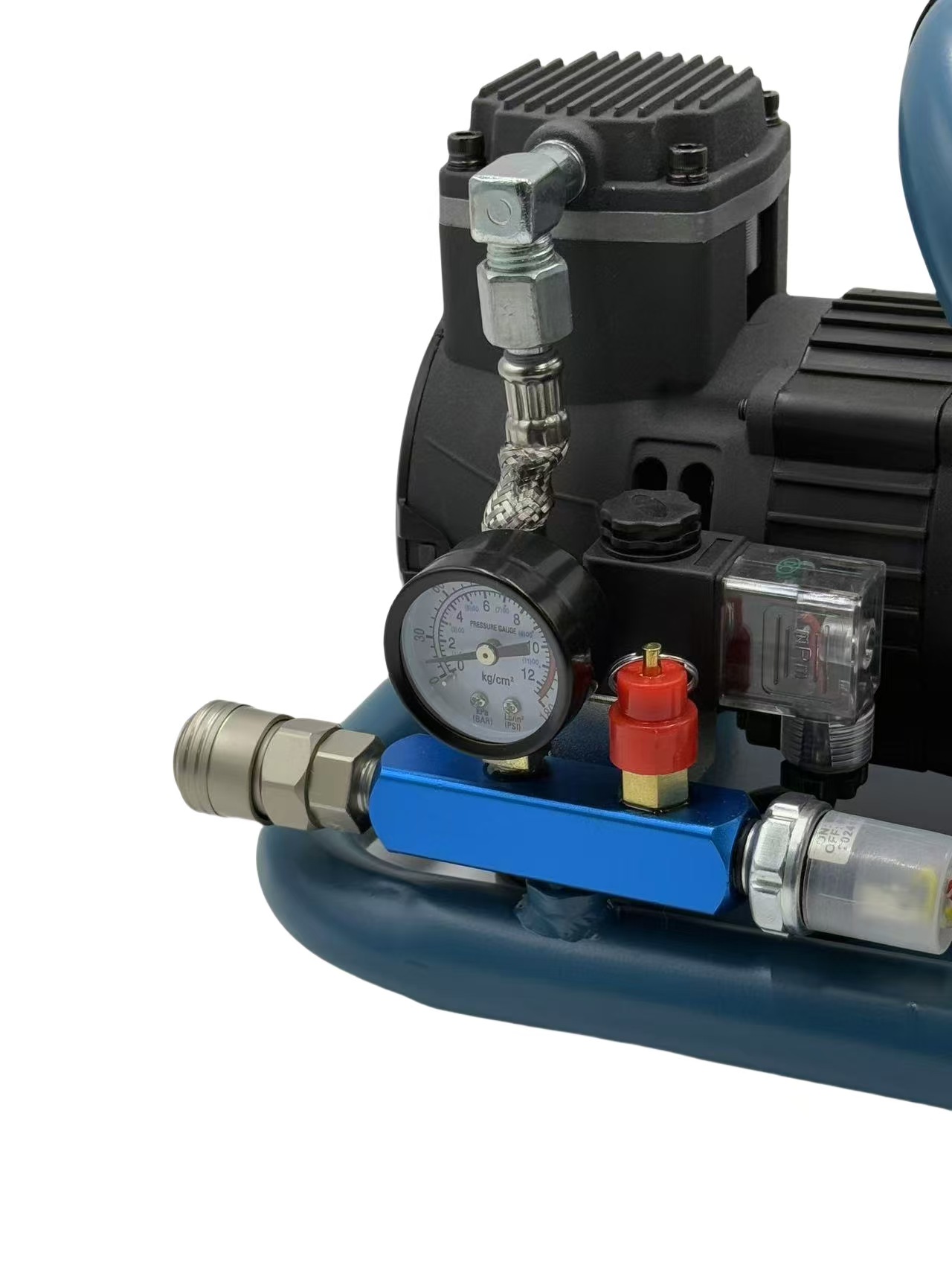 Lithium Battery Air Compressor Mini Portable Air Pump Oil-Free Silent Air Compressor for Woodworking Air Nail Gun