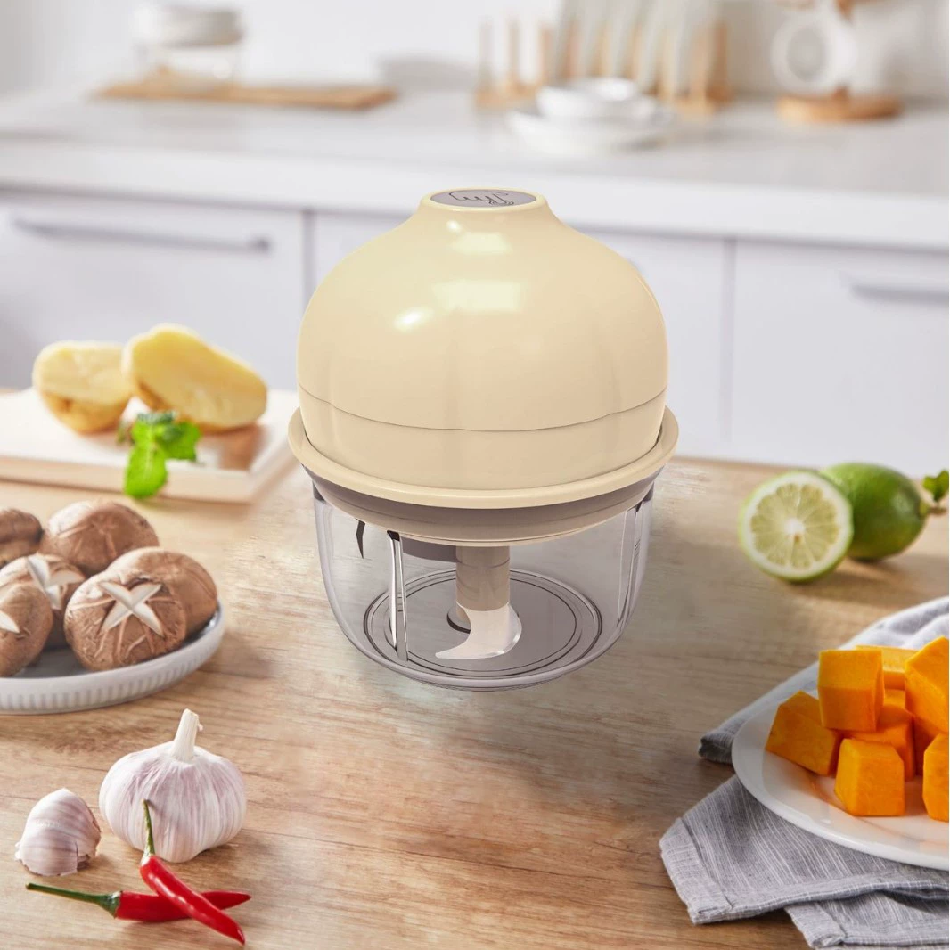 Новый портативный электрический измельчитель чеснока с тремя и шестью лезвиями, пресс для чеснока, бытовой прибор для приготовления чесночной пасты, измельчитель для детского питания.