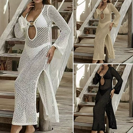 沙滩防晒服;沙滩裙;连衣裙