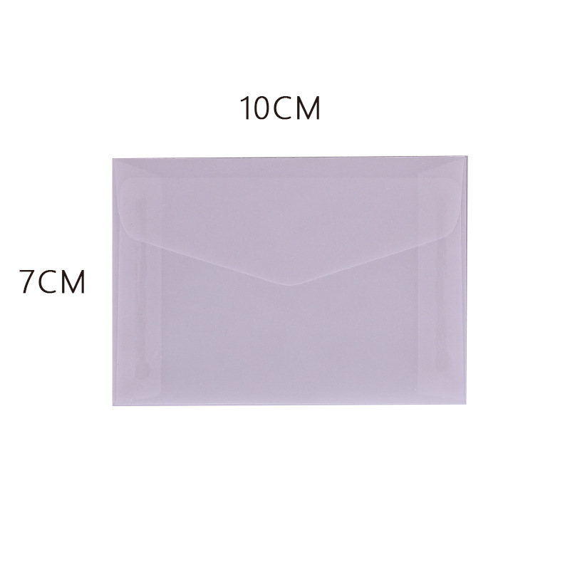 Sobres de papel de ácido sulfúrico transparente al por mayor bolsa de embalaje de invitación de boda tarjeta de bronceado manicura de sentido avanzado bolsa de sobres en blanco