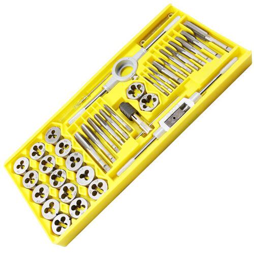 Handheld Tap Set, Tapered Plug Tap and Die Set, Drill Bit, Wrench, Extractor, Tap Drill Bit Set, Manual Tap, Hardware Tool