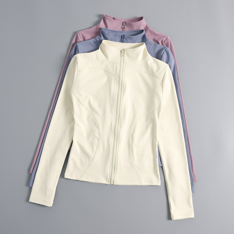New Fitness Coat Women's Tight Quick-drying Sunscreen Slimming Top Long-sleeved Professional Running Sports Training Yoga Clothes New Fitness Coat Women's Tight Quick-drying Sunscreen Slimming Top Long-sleeved Professional Running Sports Training Yoga Clothes