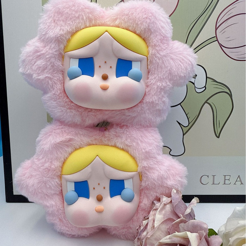 泣いている赤ちゃんピンク小銭入れ人気の投げ人形マシンペンダントキーホルダーカップルスクールバッグ車のキーバッチ|undefined