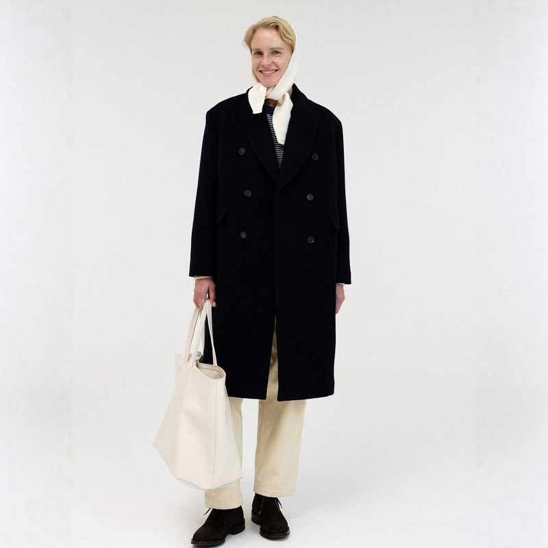 In stock nothing written double-breasted woolen coat for women, autumn and winter Korean style, lapel mid-length coat In stock nothing written double-breasted woolen coat for women, autumn and winter Korean style, lapel mid-length coat
