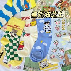 卡通襪子女可愛創意ins潮襪情侶日系原宿學生洛麗塔蘿莉中筒韓版
