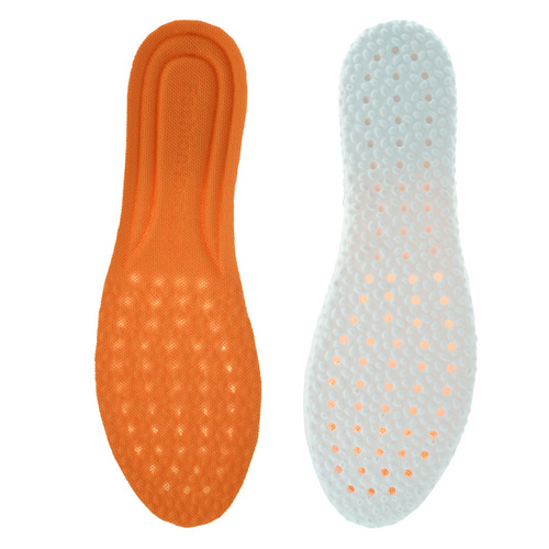Popcorn boost sports running basketball insoles thickened soft sports latex non-deodorant PU poop-feeling insoles