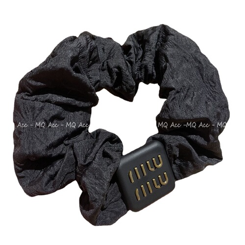 Luxury Letter M1U French-style large intestine hair tie, trendy retro versatile elegant hairband for women, elastic hair accessory