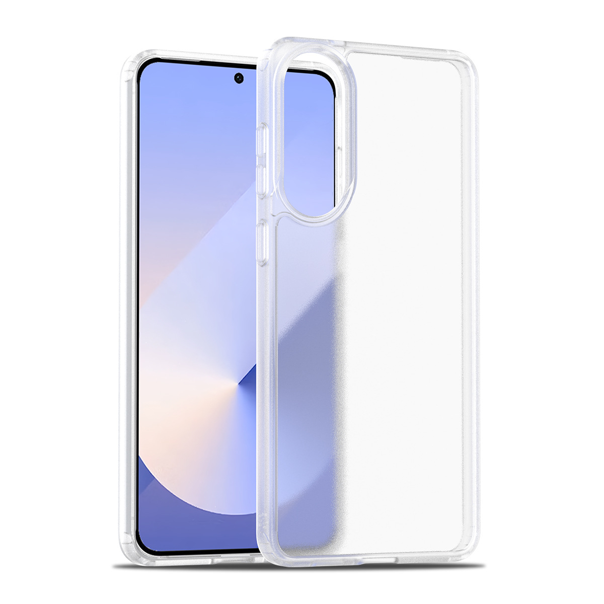 Adecuado para Samsung S25 Edge Sensación de piel esmerilada Silver Shield funda para teléfono móvil 2.0 gruesa y agradable para la piel funda protectora para teléfono móvil fábrica