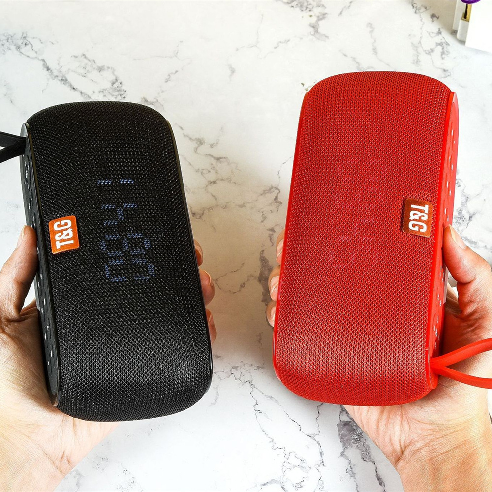 TG177 tela altavoz bluetooth subwoofer impermeable al aire libre doble diafragma de alta calidad de sonido portátil tarjeta de conexión de voz