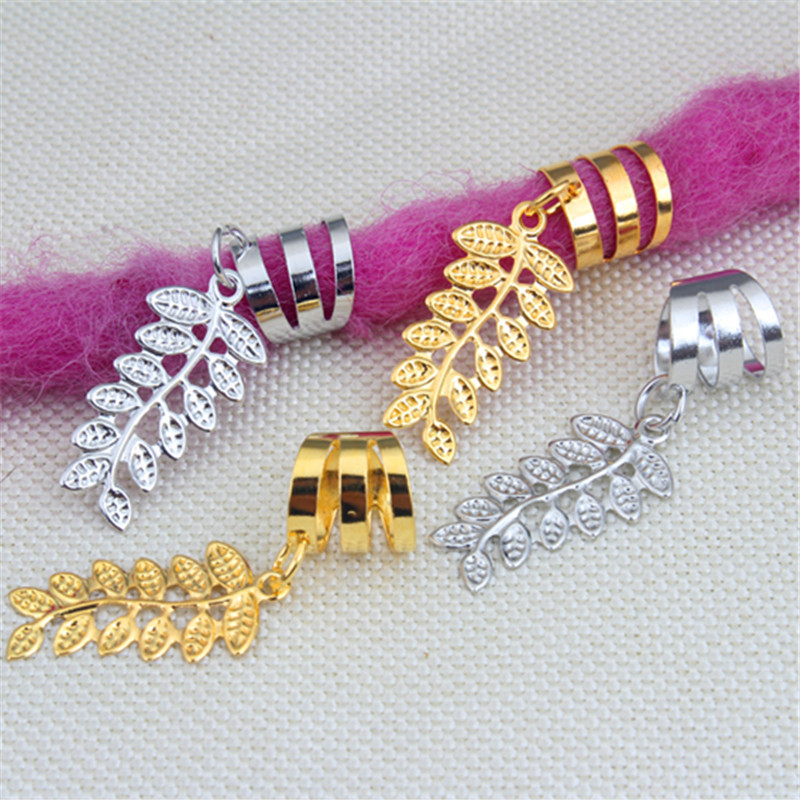 Accessoires, ornements, bagues, élastiques décoratifs pour dreadlocks reggae, pinces à cheveux en métal, composants pour accessoires à faire soi-même_voghion.com