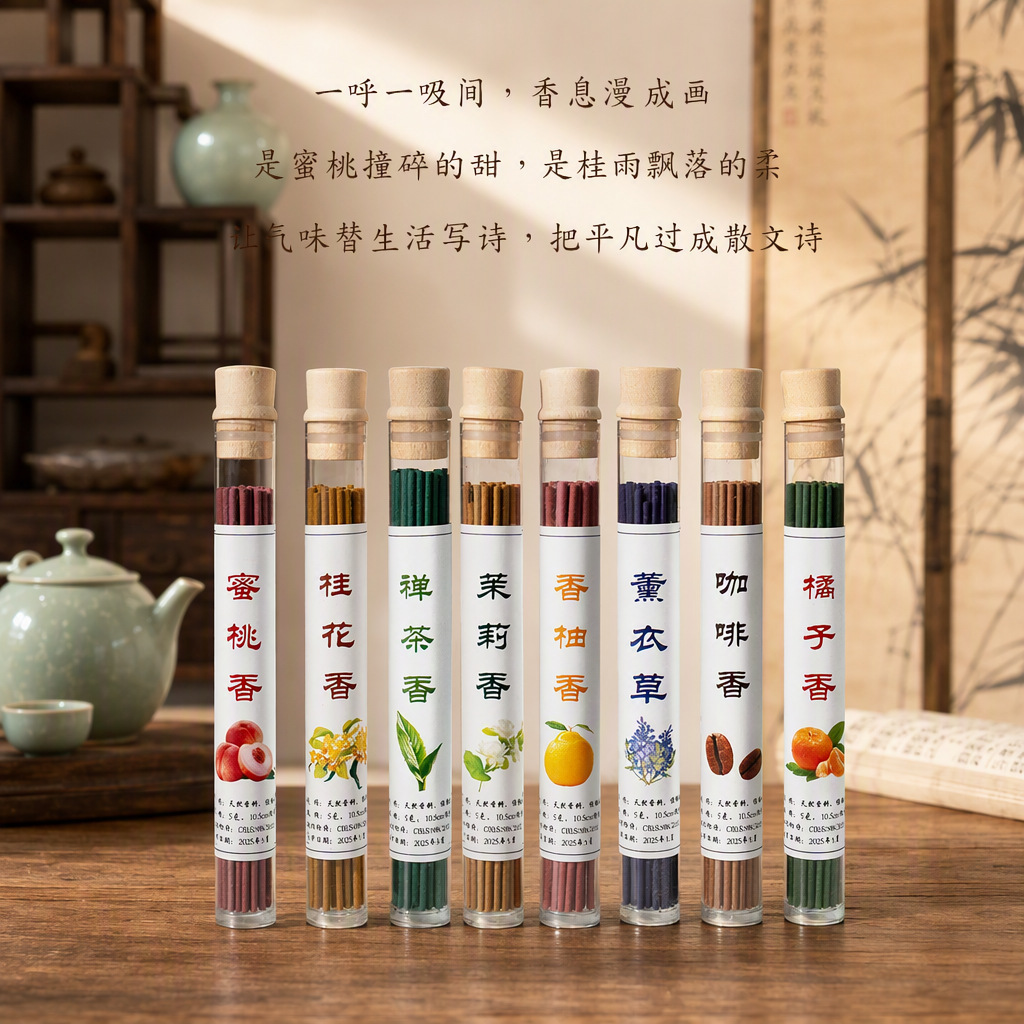 水果味线香 卧香香薰家用室内批发天然熏香中式香薰除臭去味中香