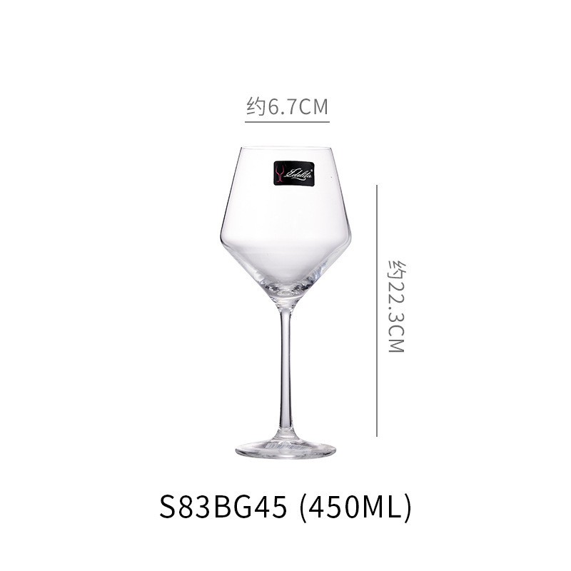 Copa de vino tinto de cristal clásico de Yidelita Copa de vino Copa de vino Copa de vino Marca de primera clase Logotipo imprimible